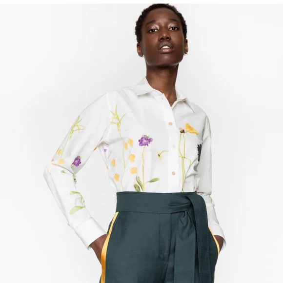 Paul Smith Floral Print White Blouse - Picture 1 of 16